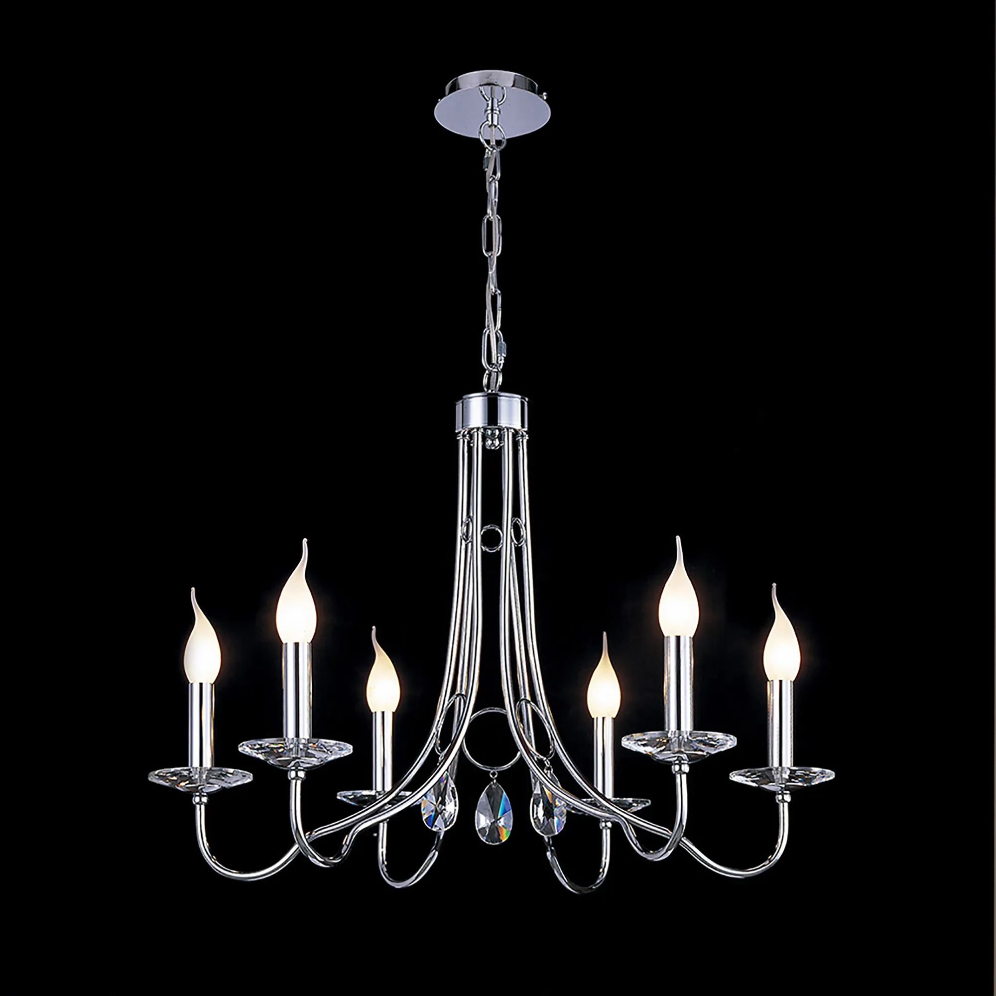 IL40036  Danya Crystal Pendant 6 Light